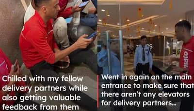 Zomato CEO Deepinder Goyal Stops At Gurugram’s Ambience Mall During Food Delivery – Watch Viral Video!