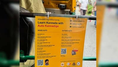 Autorickshaw Poster Offering Basic Kannada Lessons To Passengers In Bengaluru Goes Viral