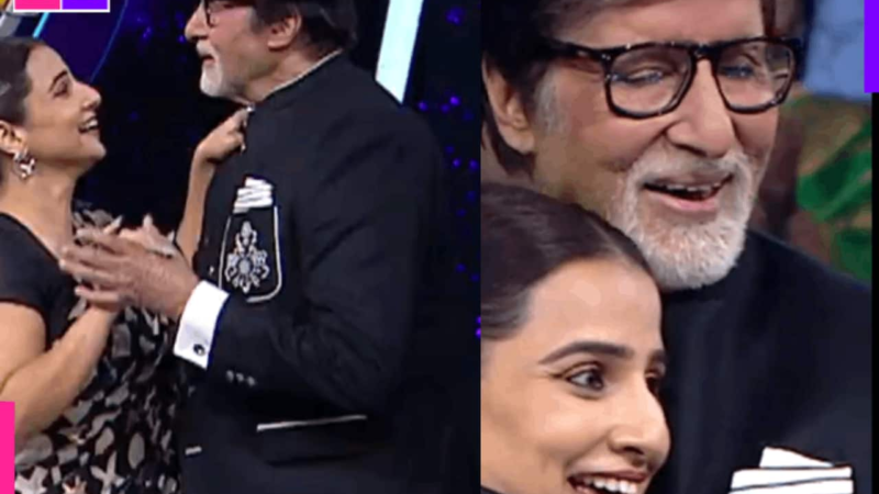 Bhool Bhulaiyaa 3 star Vidya Balan dances to Dilbar Mere with Big B on KBC 16 Set (Watch Video)