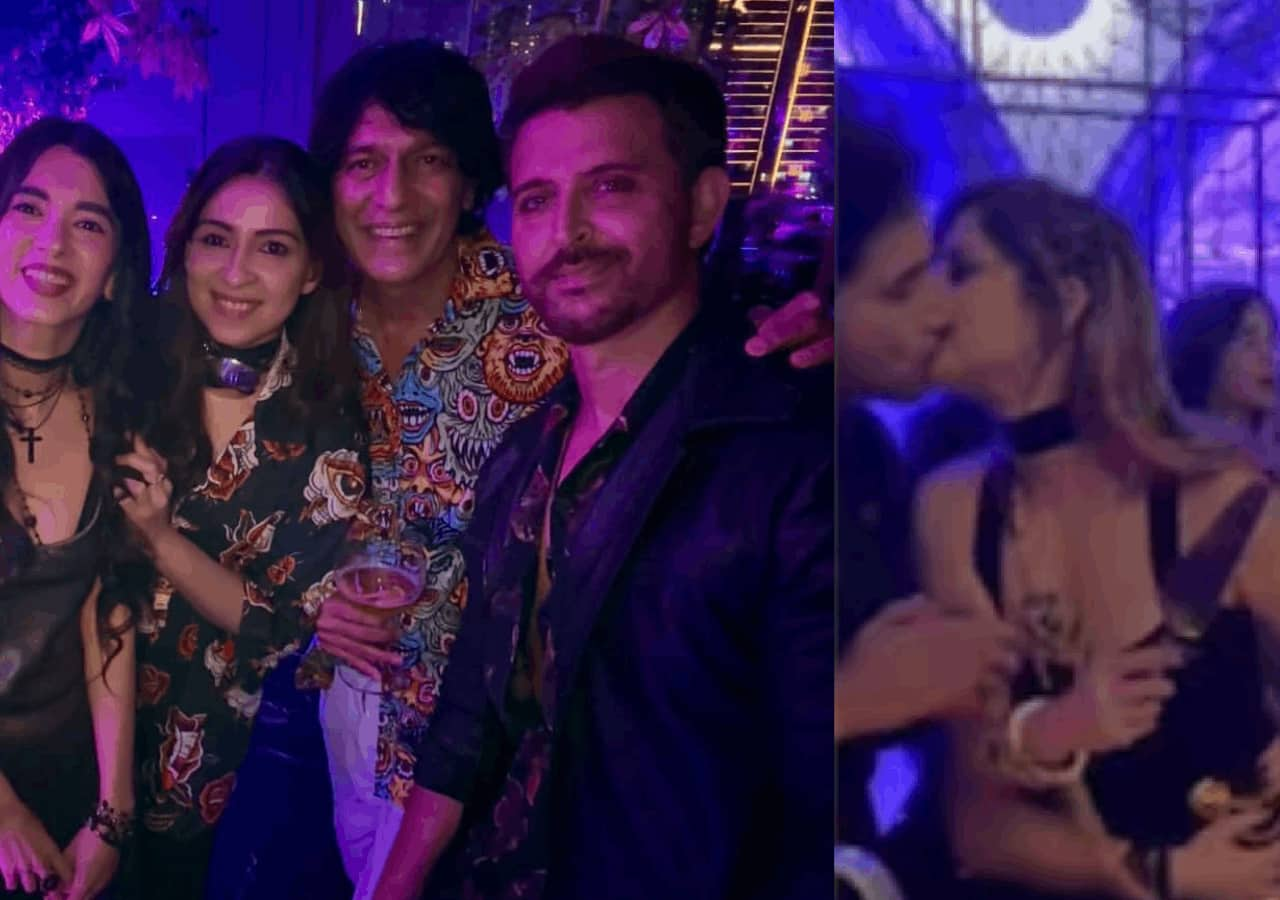 Sussanne Khan kisses BF Arslan Goni on her birthday, Hrithik Roshan, Saba Azad and all attend