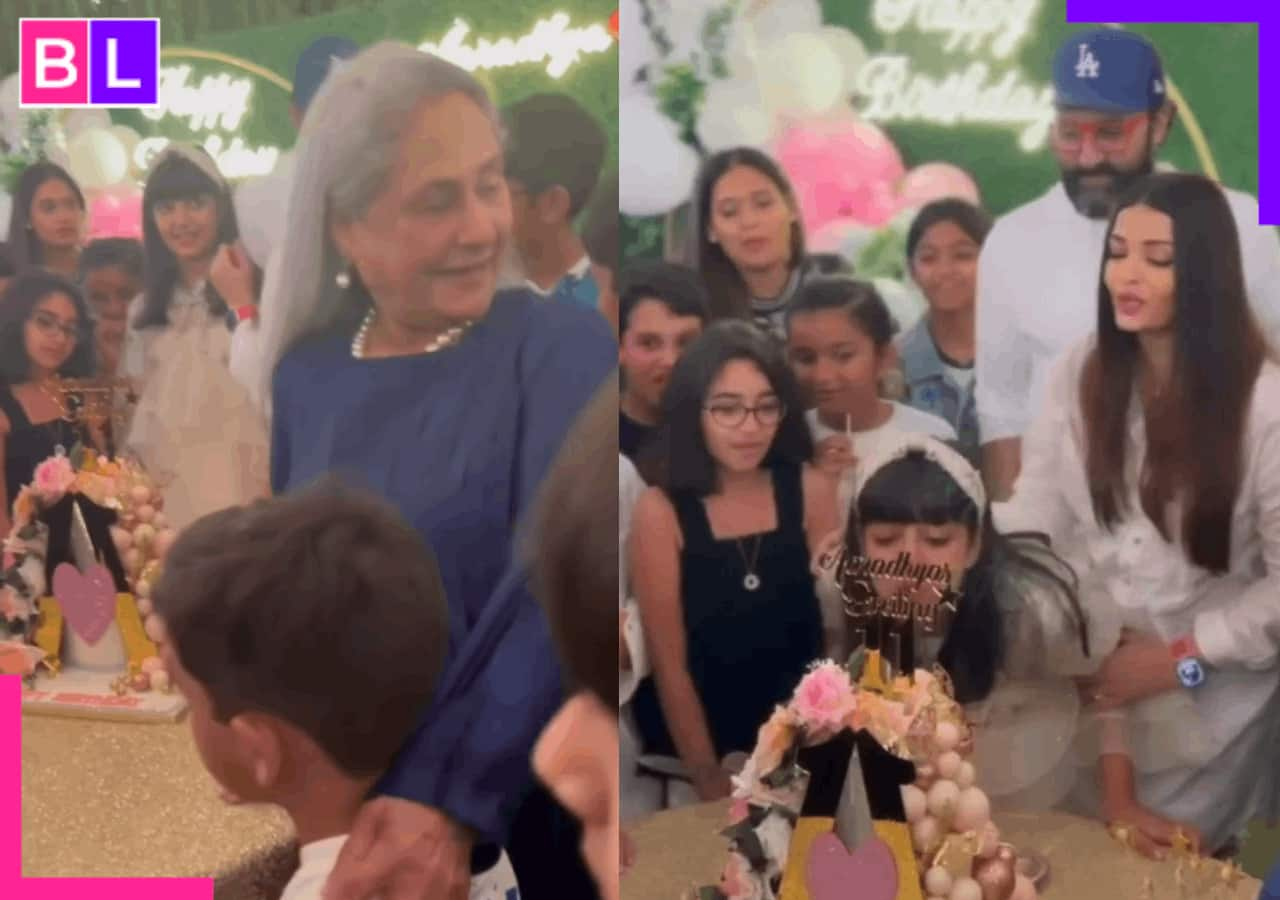 Jaya Bachchan seen with Aaradhya in her birthday party, Aishwarya Rai Bachchan, Abhishek Bachchan spotted standing behind but…watch viral video