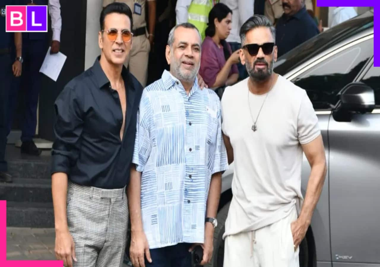 Akshay Kumar, Paresh Rawal, Suniel Shetty snapped together at the airport, fans want Hera Pheri 3