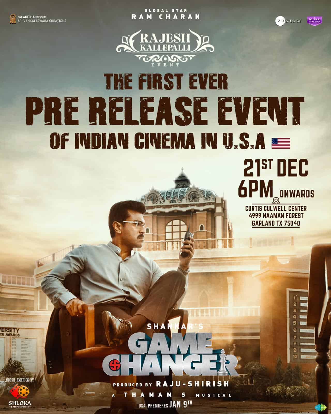 The First Ever Pre-Release Event Of Indian Cinema In US