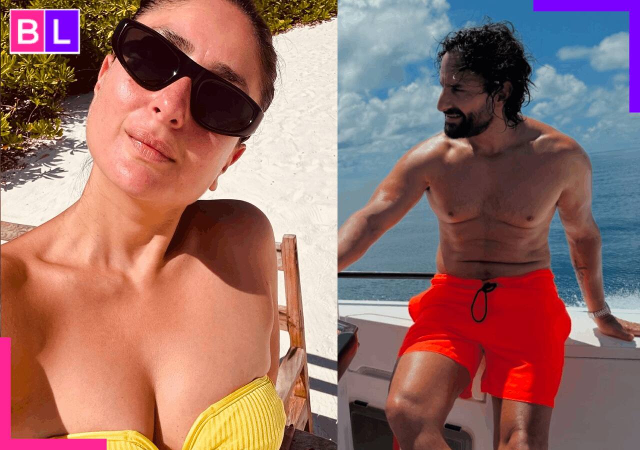 Kareena Kapoor Khan drops bold and beautiful bikini pics from beach holiday, Saif poses shirtless