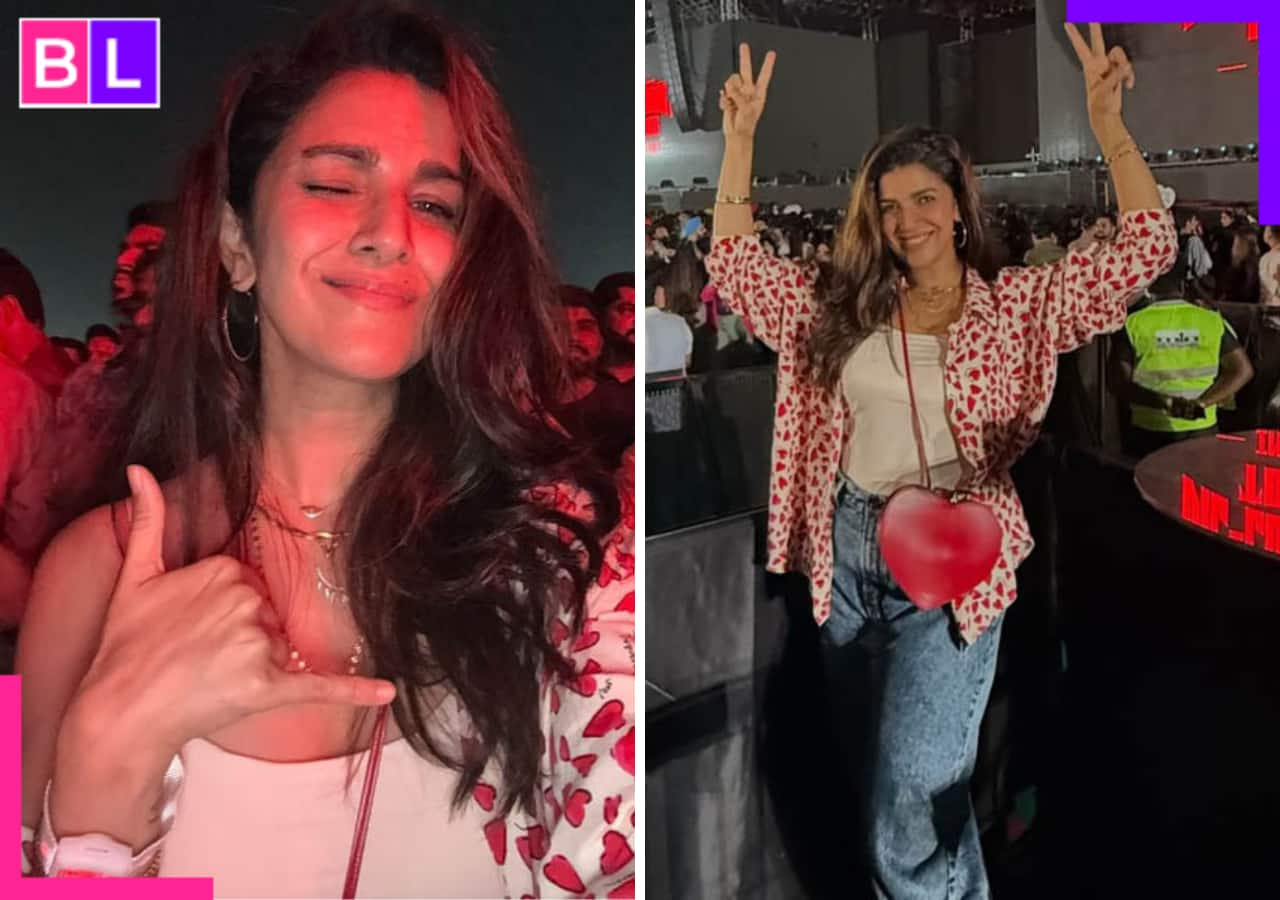 Nimrat Kaur grooves to Diljit Dosanjh songs at Pune concert, calls him the ‘best’