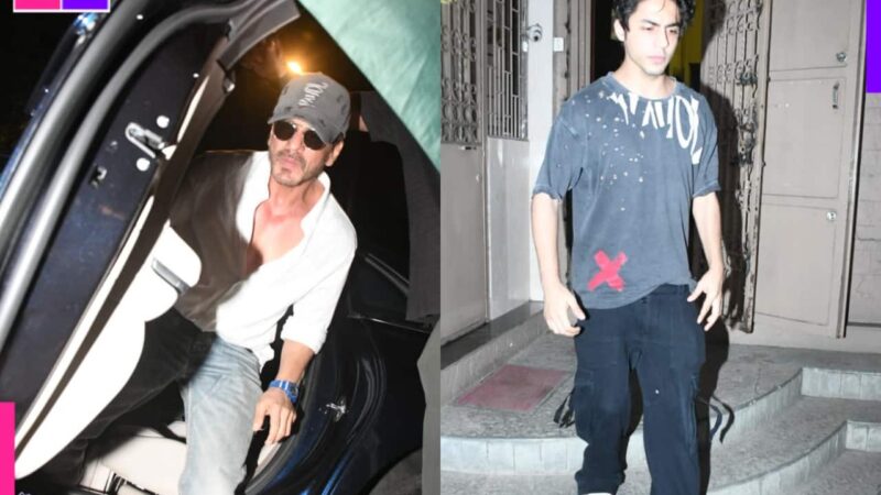 Shah Rukh Khan, Aryan Khan spotted at a dubbing studio for THIS exciting reason, see photos