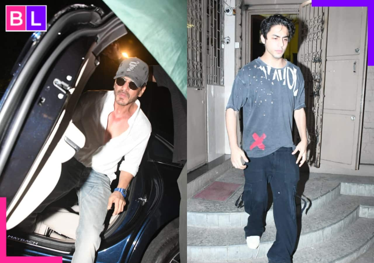 Shah Rukh Khan, Aryan Khan spotted at a dubbing studio for THIS exciting reason, see photos