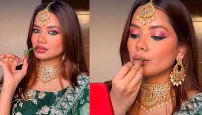 Influencer’s Viral Green Chilli Lip Plumper Sparks Outrage Online, Watch Video