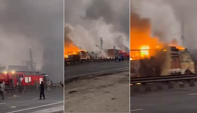 Jaipur Fire: At Least 5 Dead, 40 Vehicles Set Ablaze After Truck Collision Near Petrol Pump