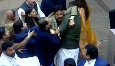 Watch: Scuffle Breaks Out Between Cong, BJP Councillors At Chandigarh Body Meet Over Ambedkar Row