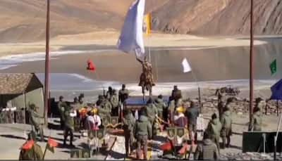 Watch: Shivaji Maharaj Statue Unveiled By Indian Army At Pangong Tso Lake In Ladakh