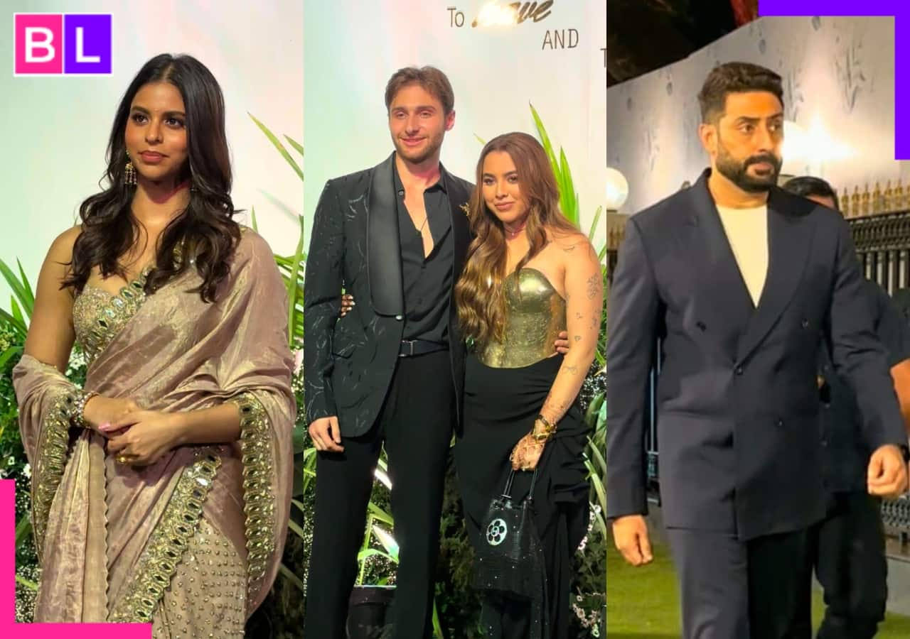 Aaliyah Kashyap-Shane Gregoire reception: Newlyweds twin in black, Suhana Khan, Abhishek Bachchan and others arrive [View pics]