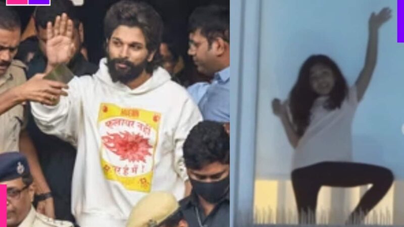 Allu Arjun arrest: Pushpa 2 star’s daughter Allu Arha happily welcomes him home after bail [Watch video]