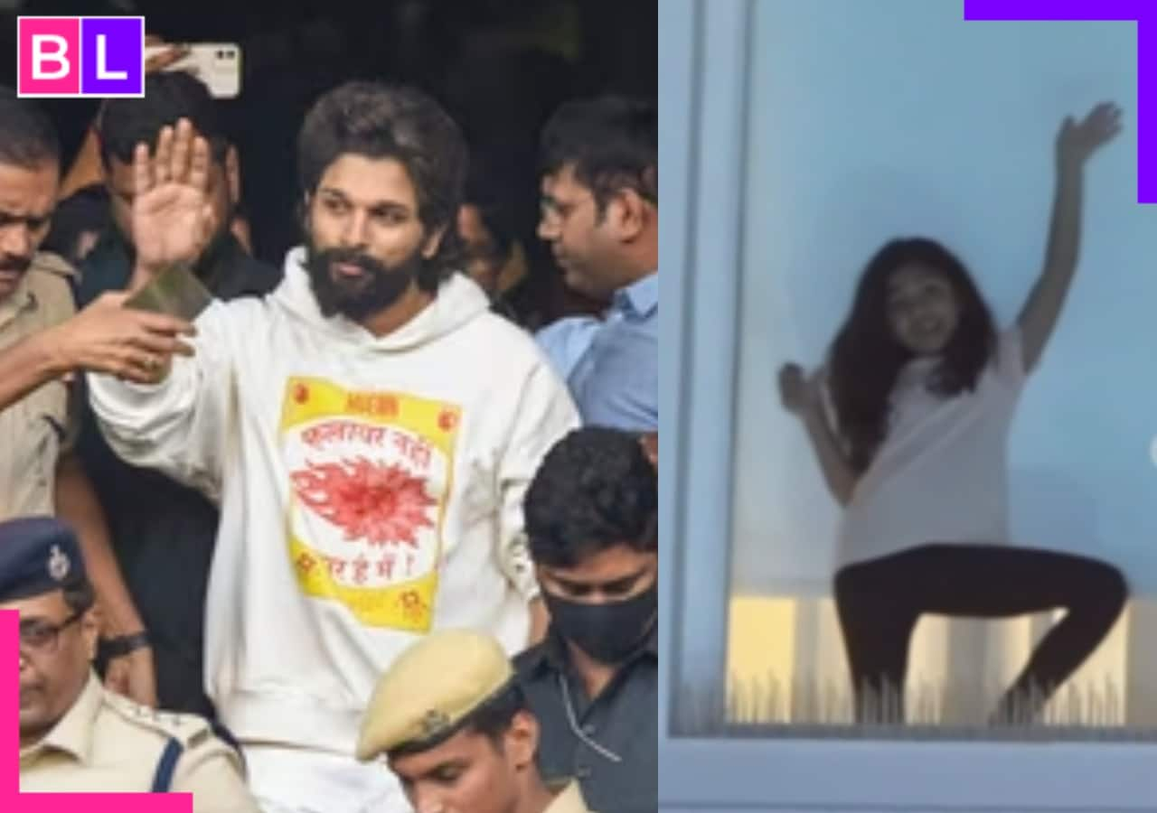 Allu Arjun arrest: Pushpa 2 star’s daughter Allu Arha happily welcomes him home after bail [Watch video]