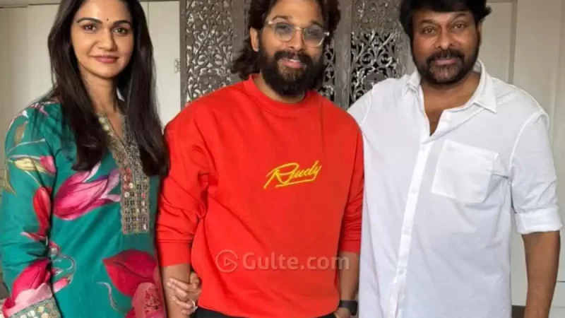 Allu Arjun Meets Megastar Chiranjeevi