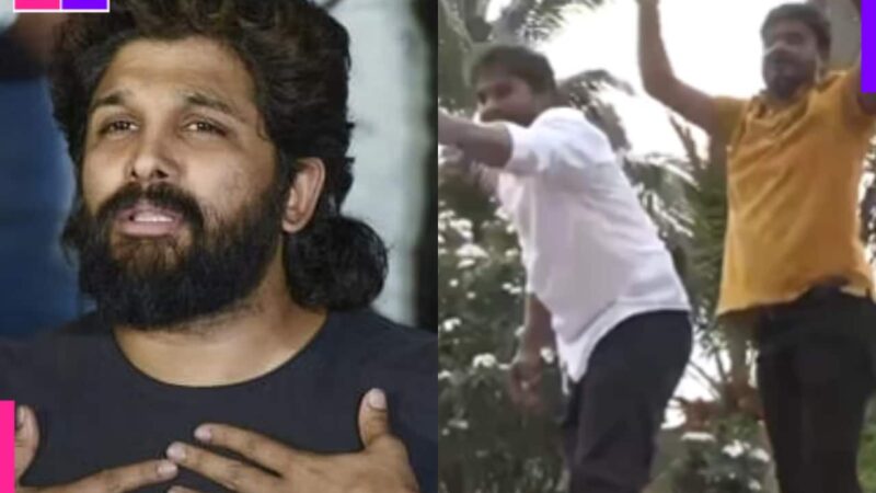 Pushpa 2 stampede case: Allu Arjun’s effigies burnt, stones pelted at residence by protestors demanding justice