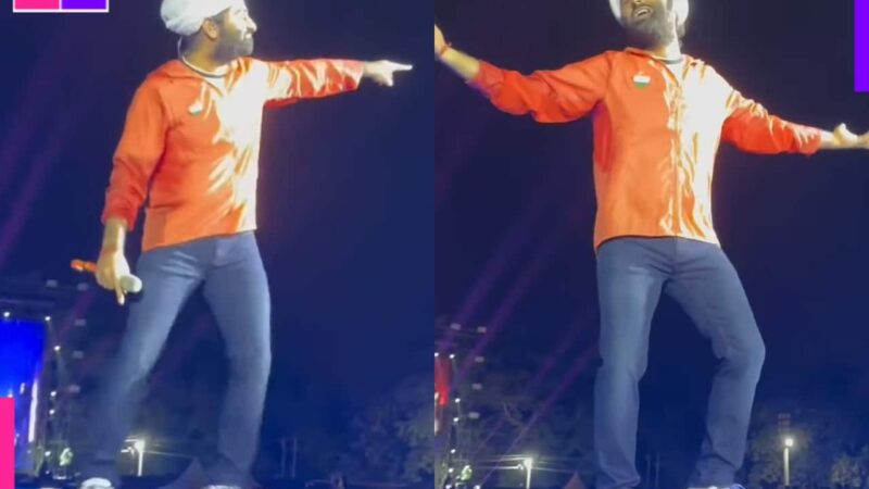 Arijit Singh dances to Shah Rukh Khan’s Chaleya at his concert, fans can’t keep calm