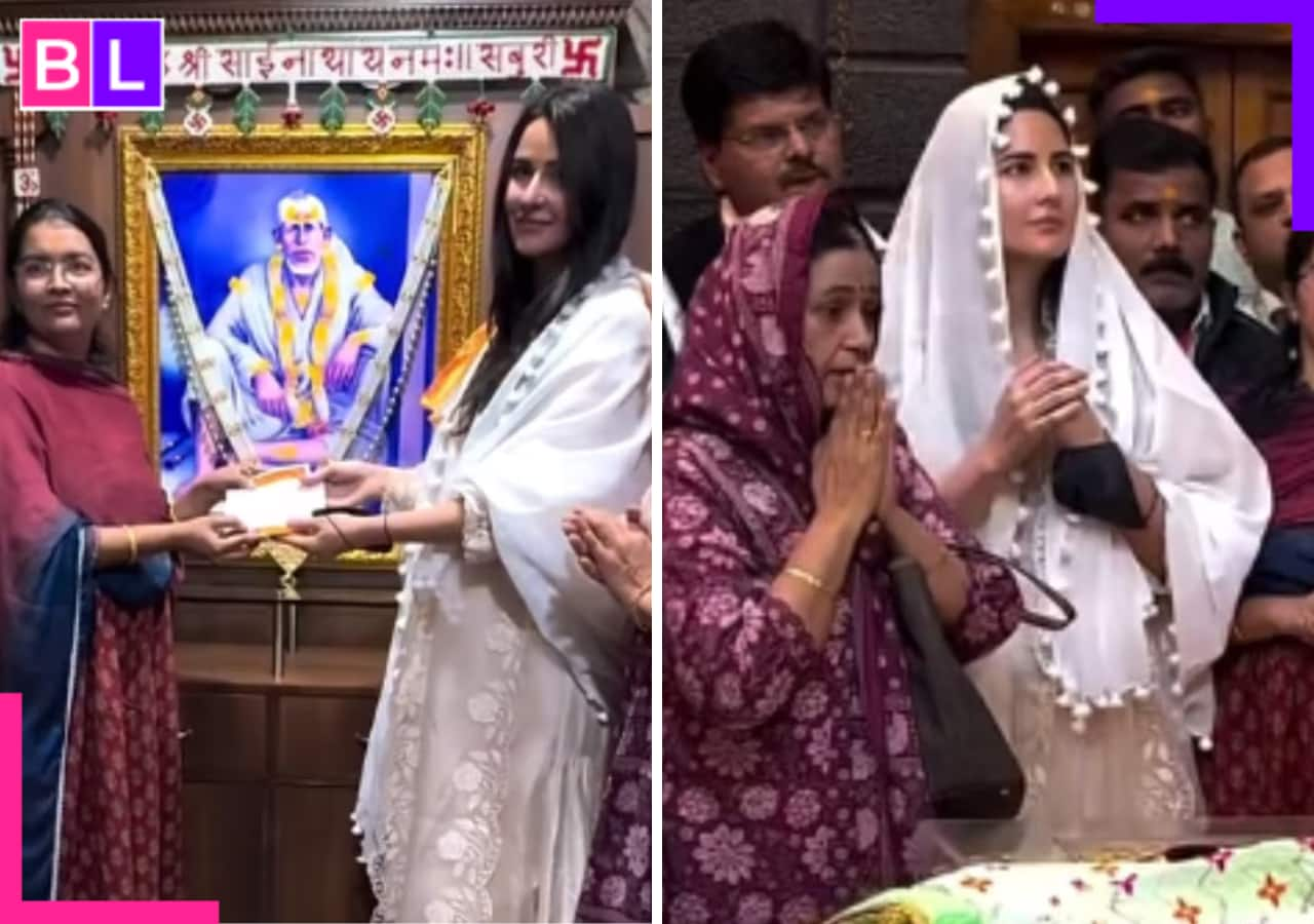 Katrina Kaif seeks blessings at Shirdi Sai Baba Temple with Vicky Kaushal’s mother [Watch]