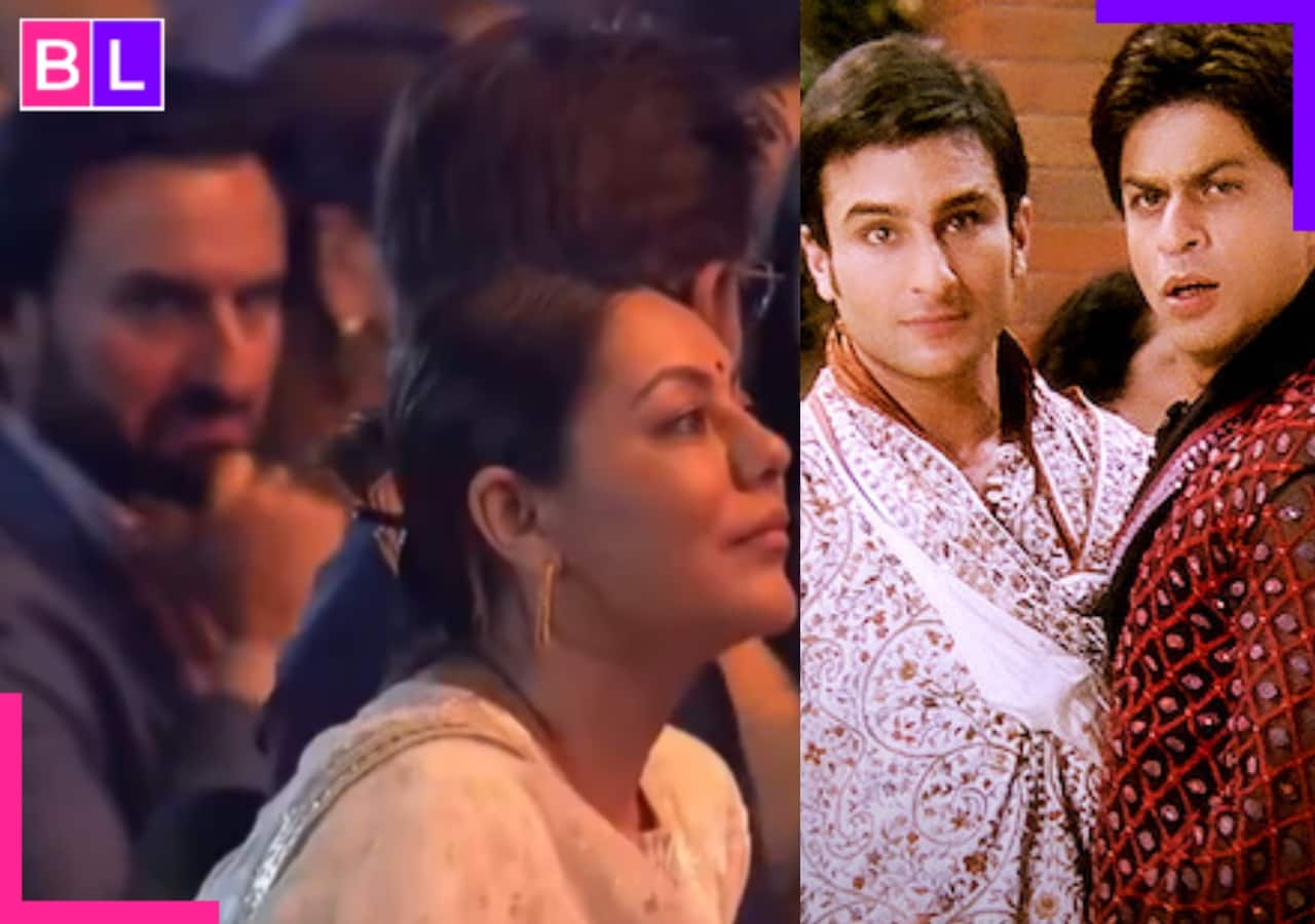 Saif Ali Khan’s eye wink to Shah Rukh Khan reminds fans of Rohit and Aman from Kal Ho Na Ho [Watch]