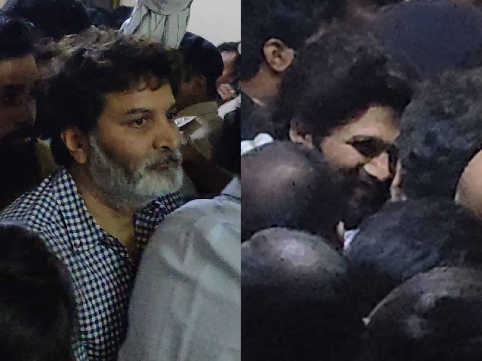 Viral: Trivikram With Allu Arjun @ Nampally Court