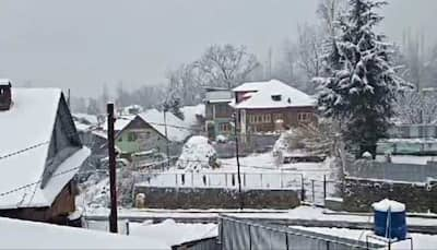 J&K: Fresh Snowfall Blankets Kashmir; Flights Affected, Highways Closed Due To Dense Fog