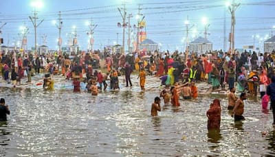 Devotees Take Shahi Snan On Paush Purnima As Maha Kumbh Begins