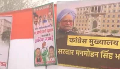 Congress Inaugurates New HQ 'Indira Bhawan': Posters For 'Manmohan Singh Bhawan' Spark Row, BJP Says THIS — VIDEO