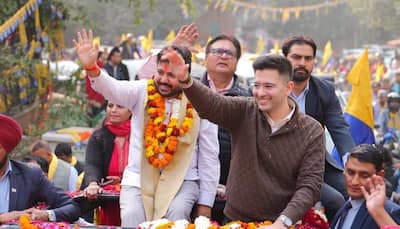 Delhi Polls: Raghav Chadha Campaigns For AAP's Rajendra Nagar Candidate Durgesh Pathak