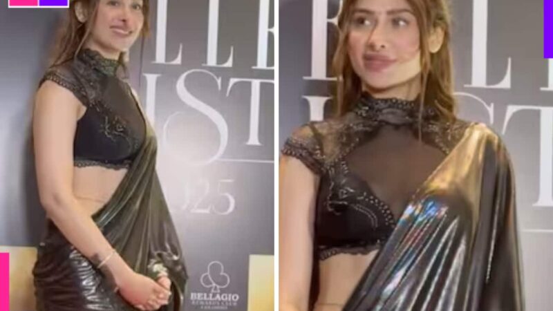 Mahira Sharma's first red carpet appearance in bold black saree amid Mohammed Siraj dating rumours goes viral; 'Siraj  Bhai alag...' [Watch]