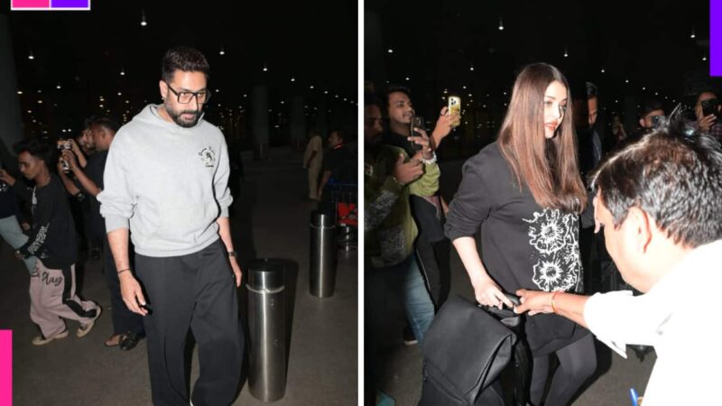 Abhishek Bachchan and Aishwarya Rai return from New Year vacation with daughter Aaradhya Bachchan amid divorce rumours [Watch]