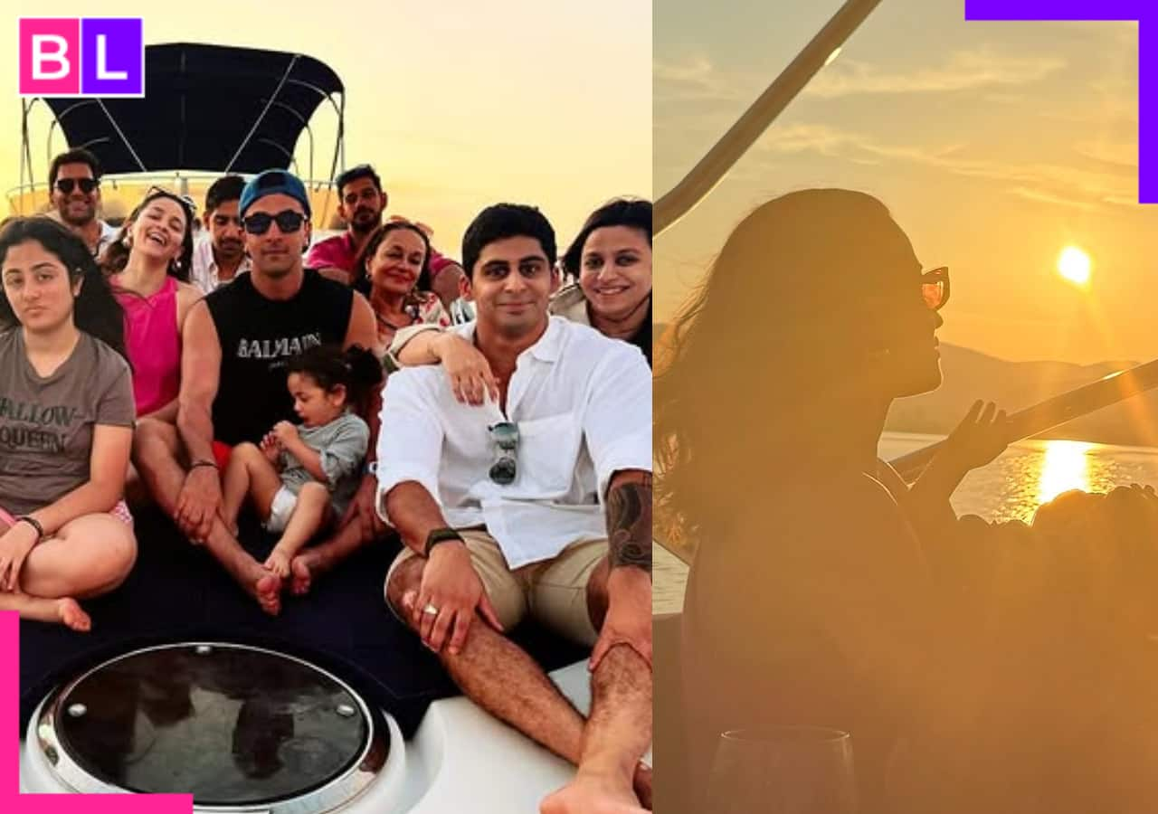 Alia Bhatt, Ranbir Kapoor enjoy a boat ride with family in Thailand; Raha’s photo with mom and sunset is adorable