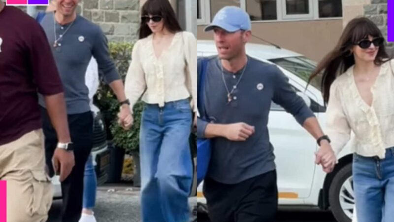 Chris Martin and Dakota Johnson get a taste of Mumbai ahead of Coldplay’s third show in Mumbai