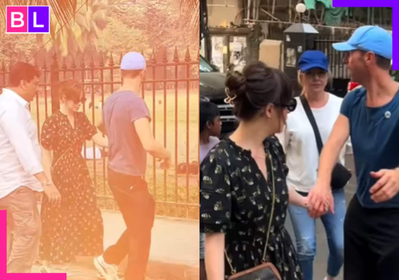 Coldplay’s Chris Martin can’t let go of Dakota Johnson as they take a stroll in Mumbai [Watch viral video]