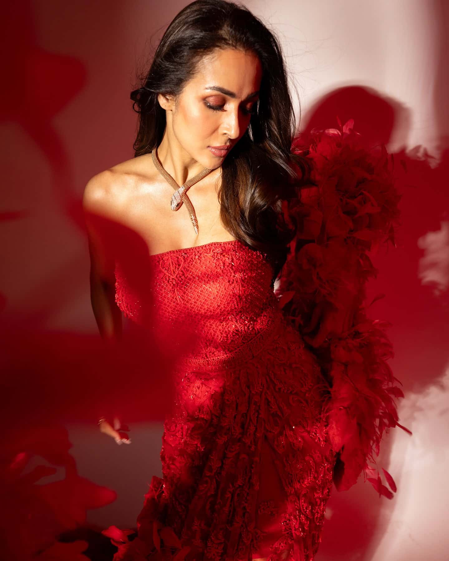 Malaika Is a Total Stunner in Red!