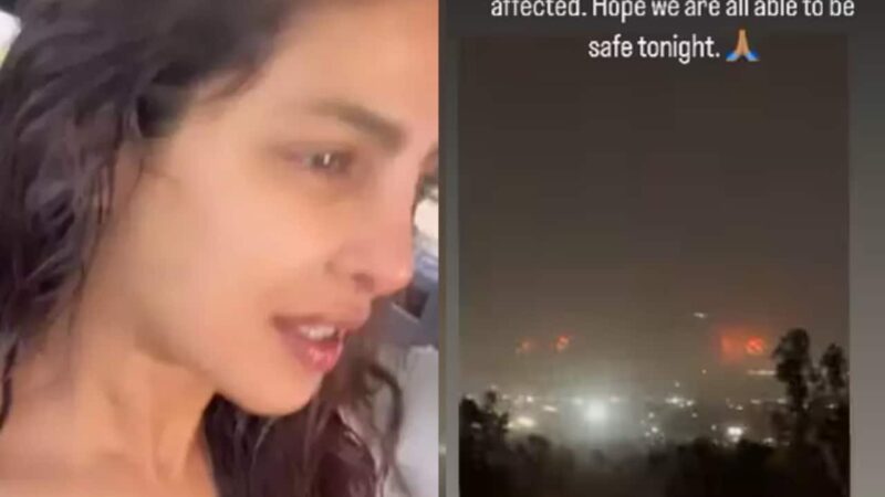 Priyanka Chopra shares heartbreaking video of Los Angeles wildfire; Anthony Hopkins, Paris Hilton lose homes; Ben Affleck, Tom Hanks leave disaster area