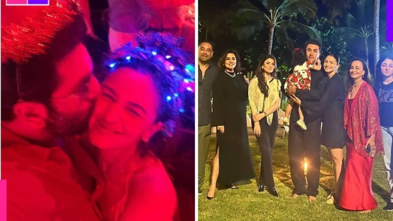 Ranbir Kapoor runs to hug and wish Alia Bhatt as soon as clocks 12; netizens are in awe of this New Year celebration video