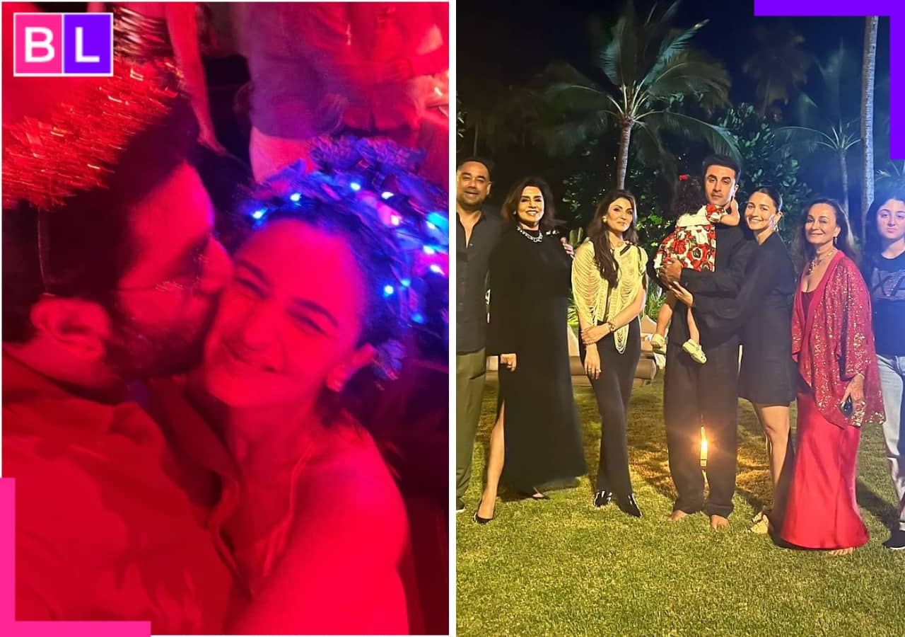 Ranbir Kapoor runs to hug and wish Alia Bhatt as soon as clocks 12; netizens are in awe of this New Year celebration video