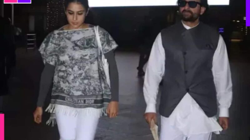 Saif Ali Khan’s last public appearance before attack was with daughter Sara Ali Khan  [Watch]