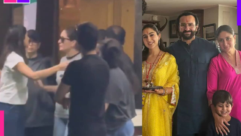 Kareena Kapoor hugs Sara Ali Khan as she leaves Lilavati Hospital after meeting Saif Ali Khan [Watch Video]