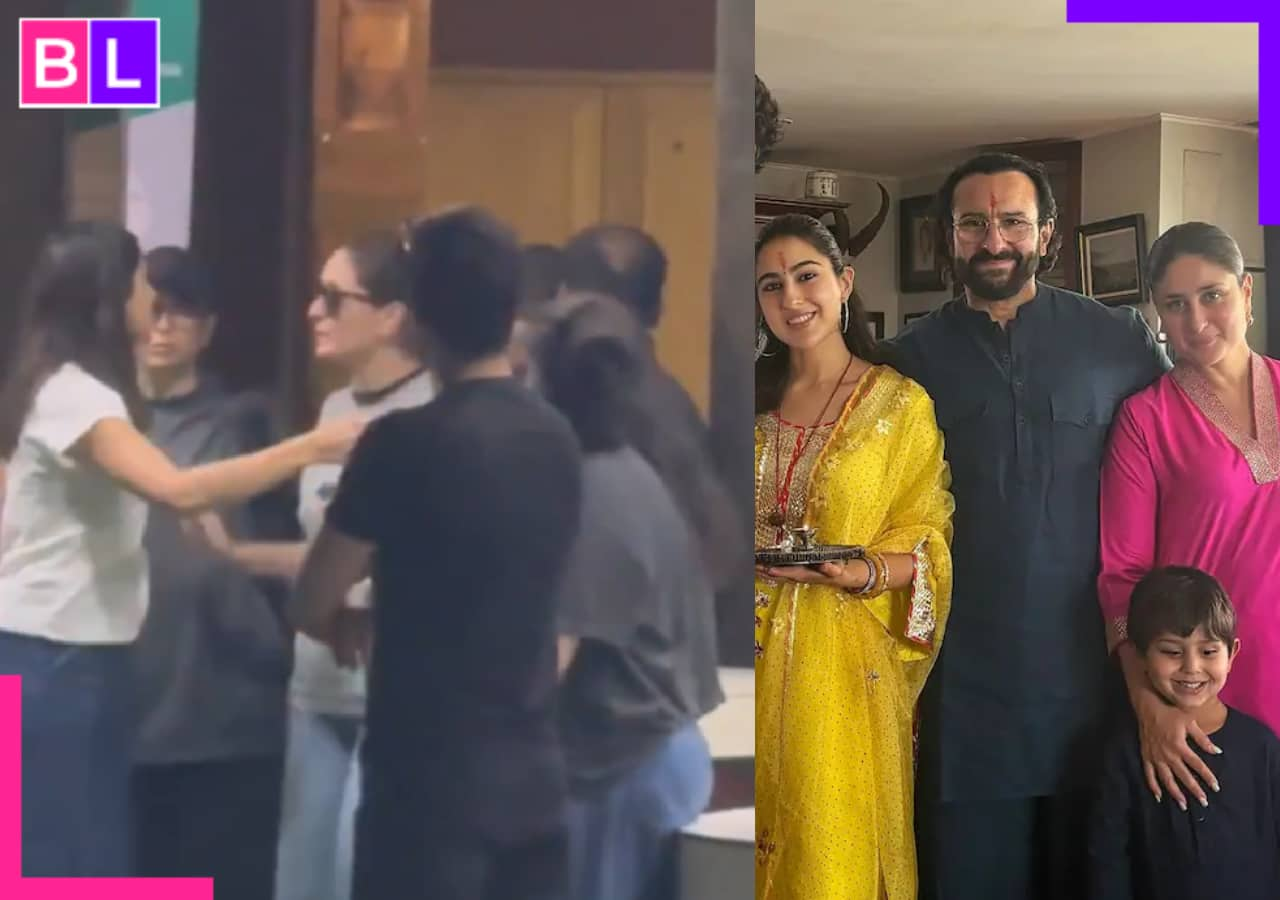 Kareena Kapoor hugs Sara Ali Khan as she leaves Lilavati Hospital after meeting Saif Ali Khan [Watch Video]