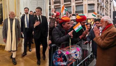 PM Modi Receives Warm Welcome In Paris, Attends Dinner Hosted By Macron At Elysee Palace