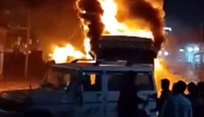 Two Killed As Truck-Bike Collision In Madhya Pradesh’s Singrauli; Mob Sets Vehicles On Fire