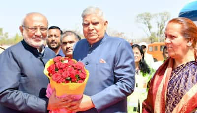 Vice President Jagdeep Dhankar Visits Ghrishneshwar Temple And Ellora Caves During Maharashtra Tour