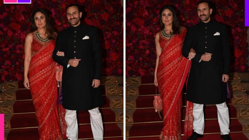 Aadar Jain-Alekha Advani’s wedding: Kareena Kapoor and Saif Ali Khan steal the show with their royal look