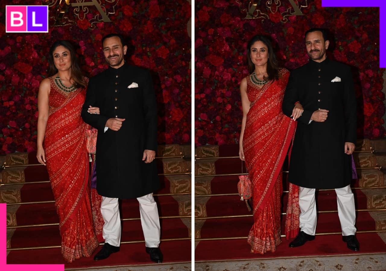 Aadar Jain-Alekha Advani’s wedding: Kareena Kapoor and Saif Ali Khan steal the show with their royal look