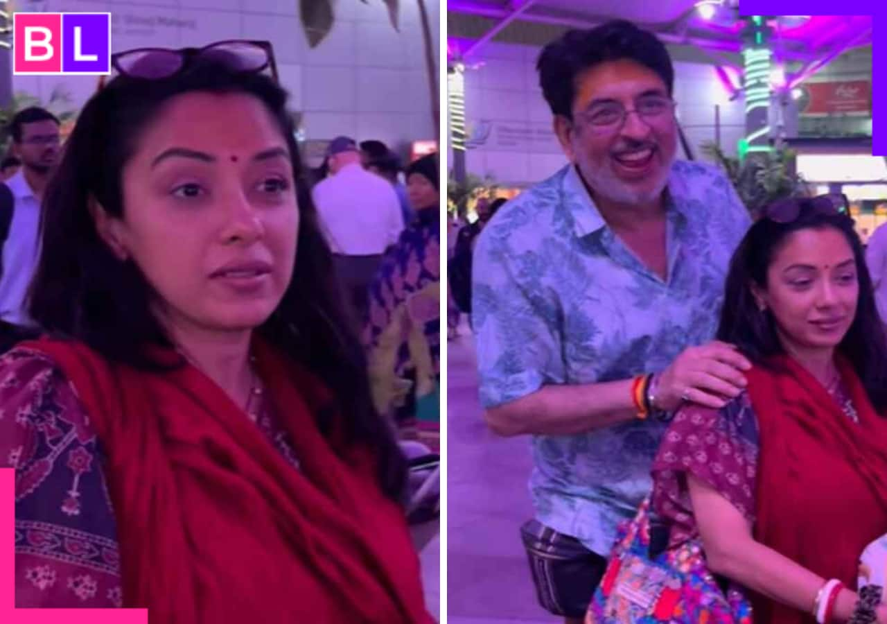 Anupamaa actor Rupali Ganguly spotted at airport after her return from Mahakumbh; says ‘Sabke paap…’