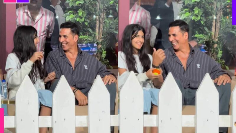 Akshay Kumar’s daughter Nitara called Twinkle Khanna’s ‘mini me’, actor touches Big B’s feet during ISPL finale; watch viral video