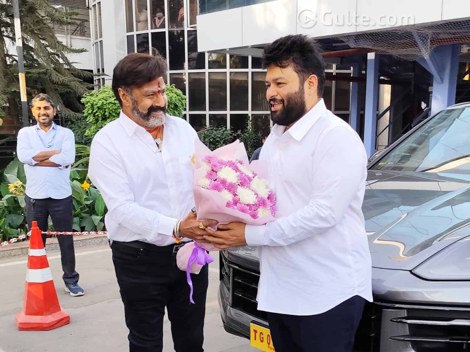 Balayya Shows His Love for Thaman with a Porsche Car Gift!