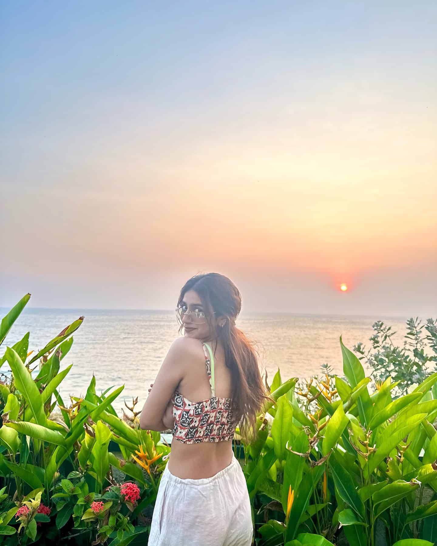 Priya Prakash Stuns, Sun Kisses & Sea Whispers!