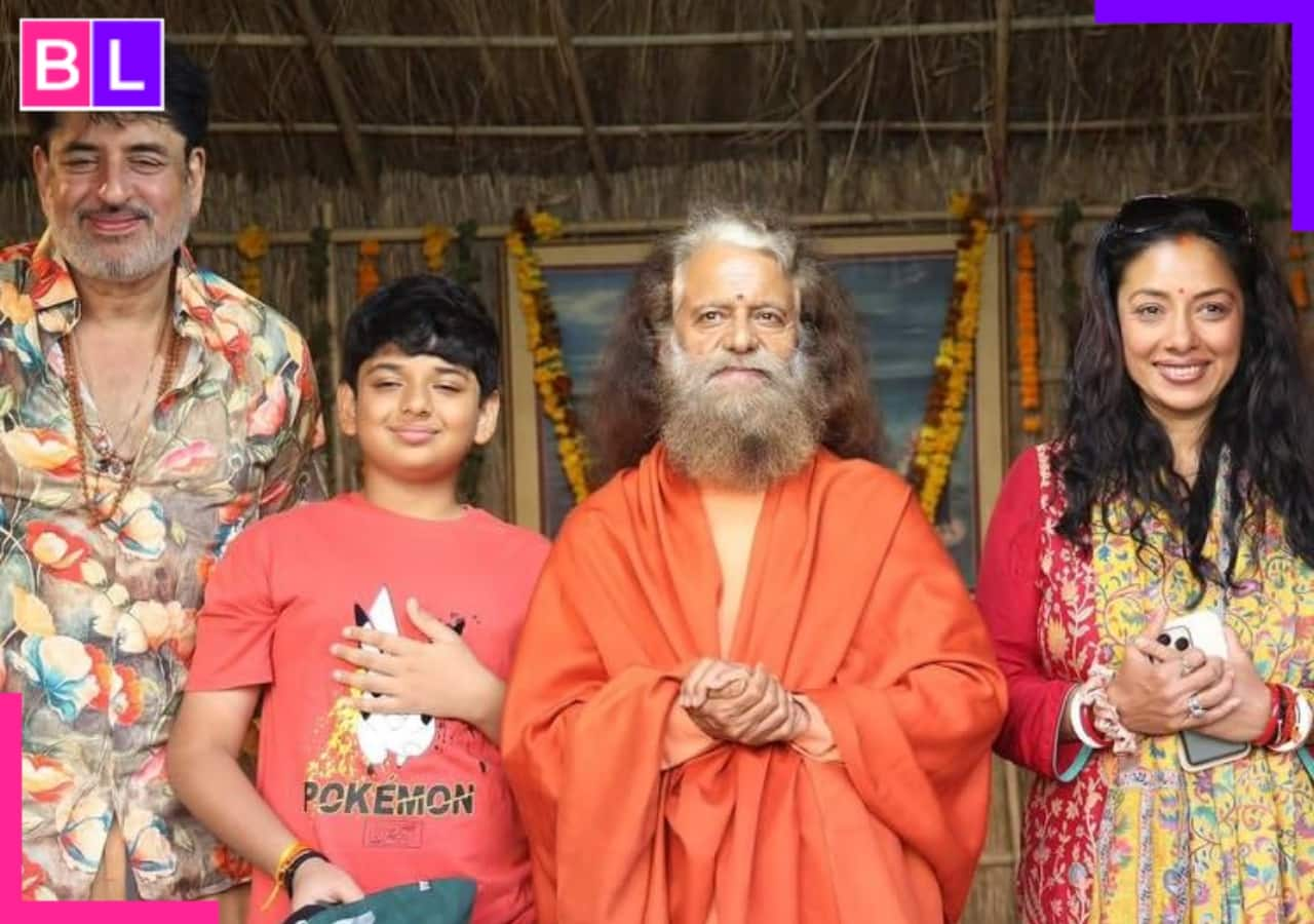 Amid controversy with stepdaughter Esha Verma, Rupali Ganguly performs aarti At Maha Kumbh mela; see viral photos